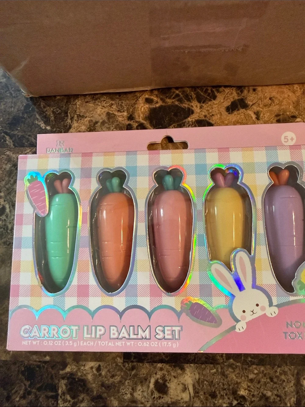 Carrot Lip Balm Set - Pastel Multi-Color by